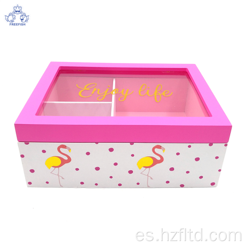 Caja de almacenamiento de caja de joyería de madera personalizada